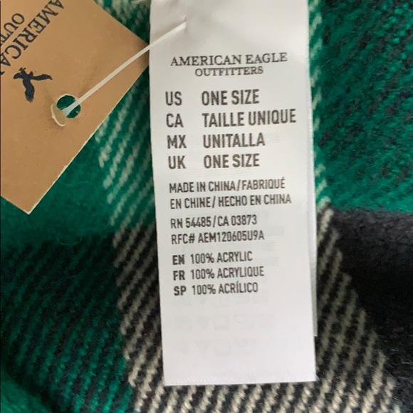 American Eagle Flannel Scarf - Picture 4 of 5
